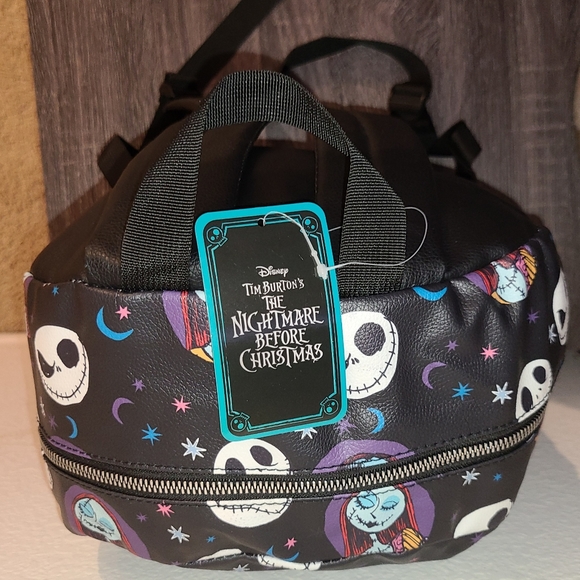 DISNEY TIM BURTON'S THE NIGHTMARE BEFORE CHRISTMAS JACK & SALLY LARGE BACKPACK - Picture 7 of 16